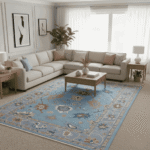 Traditional Turkish Oushak Rug 9x12 - Image 5