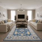 Navy Blue Oushak 10x14 - Image 5