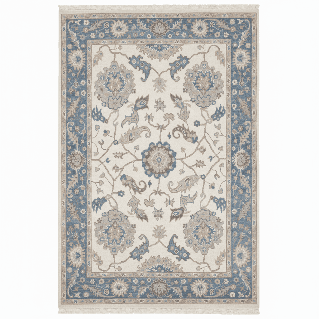 Oushak 8×10 9 (1) (1) Exquisite Oushak style Hand Knotted Rug 8x10 - Image 1