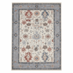 9X12 Beige Oushak Hand-Knotted Wool Area Rug