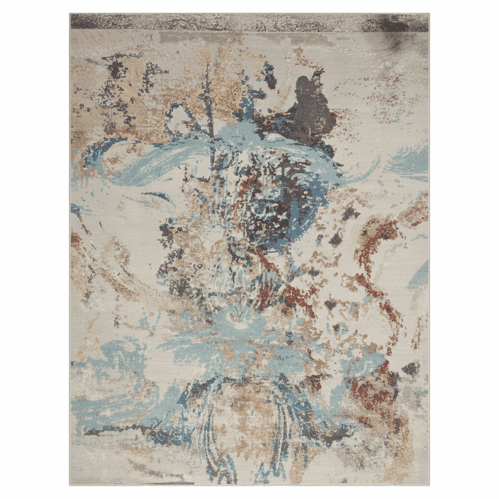 Modern Silk & Wool 9×12 8 (1) Modern Silk & Wool 9x12 - Image 1