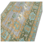 Light Gray Oushak Rug 10x14 - Image 4