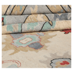 Hand-knotted Wool Oushak Rug 10x14 - Image 2