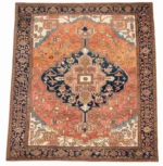 Antique Persian Serapi Circa (1890) 9.9x11.5