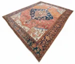 Antique Persian Serapi Circa (1890) 9.9x11.5 - Image 2