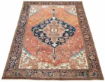 Antique Persian Serapi Circa (1890) 9.9x11.5 - Image 4