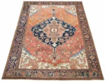 Antique Persian Serapi Circa (1890) 9.9x11.5 - Image 4