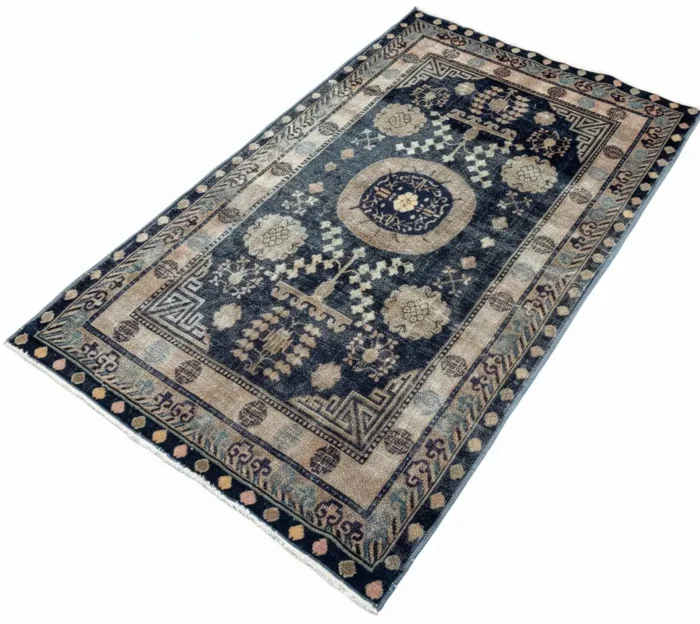 Antique Khotan Rug 3.5x5.7 - Image 3