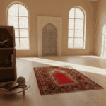 Turkish Vintage Prayer Rug 3.4x5.4 - Image 7