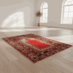 Turkish Vintage Prayer Rug 3.4x5.4 - Image 9