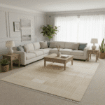 Moroccan 12x15 | Cream Textured Rug - Image 3