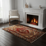 Vintage Hamadan 4x6 | Living Room Rugs - Image 9